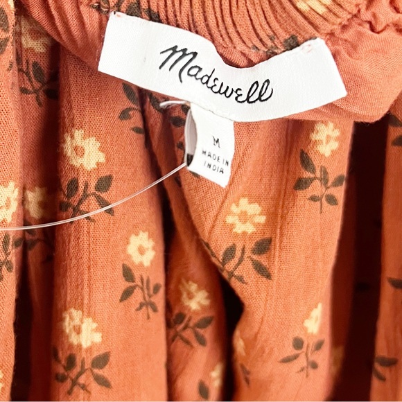 Madewell Ruffle Strap Tiered Midi Dress Size Medium - Picture 8 of 8